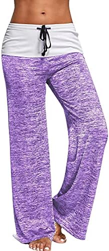 Pista de ioga feminina calça de costura confortável calça de sudor