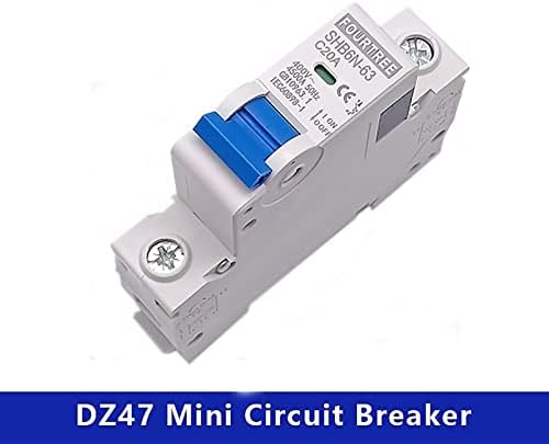 Zaahh 1pcs 1 pólo 230v ~ ctype mini circuito interruptor miniaturidade interruptor de ar mcb de 18 mm de trilho de