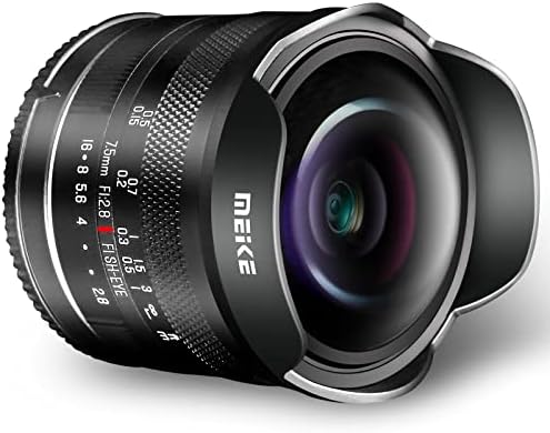 Meike 7,5 mm f/2.8 Abertura grande de abertura Ultra Wide Circular Fisheye Lens Manual Focus Lentes Compatível com câmera