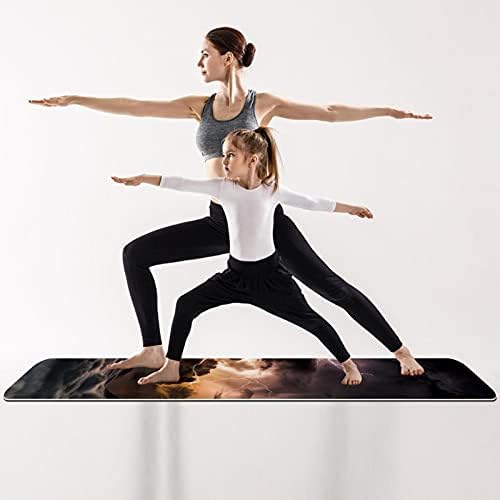 Storm Sea com sol aparecendo nuvens premium grossa de ioga mato ecológico saúde e fitness non slip tapete para todos os tipos de yoga e pilates de exercício