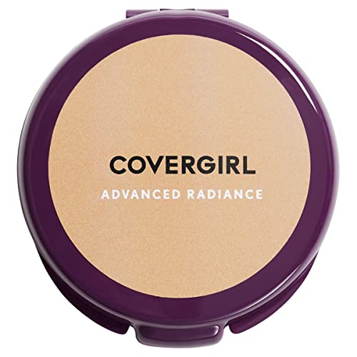 CoverGirl Radianto avançado em pó prensado por idade, bege clássico 115, 0,39 onças de maquiagem em pó de condicionamento