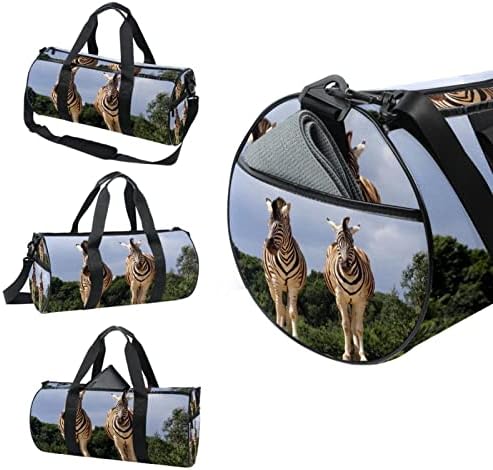 Mamacool Vida Selvagem Zebra Animal Duffel ombro Bolsa de Transmissão Bolsa de Viagem Para Ginásio Viagem de Viagem de Dança