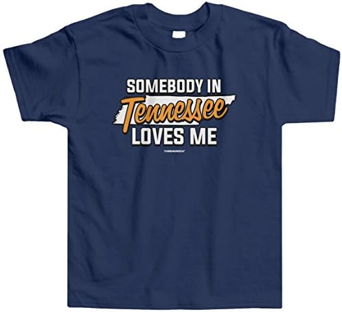 Threadrock Boys 'alguém no Tennessee me ama camiseta de criança