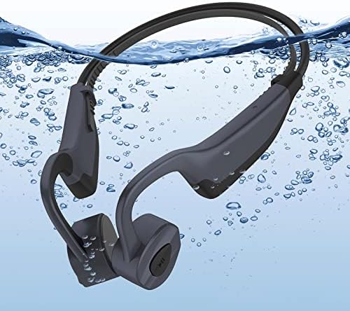 Fones de ouvido de condução óssea Essonio Bluetooth fones de ouvido aberta para nadar em fones de ouvido à prova d'água