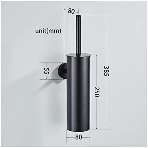 Pescos 304 Brush de aço inoxidável Brush higiênico Conjunto de acessórios do banheiro WC Limpeza preta Toulet Brush para hardware