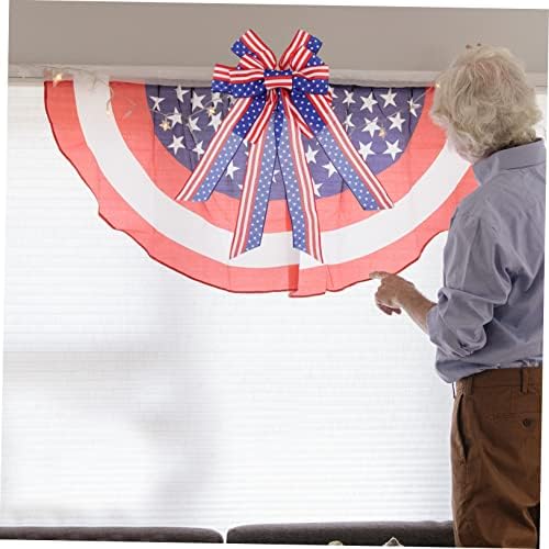 Besportble Independence Day Bow Flags American Tree America