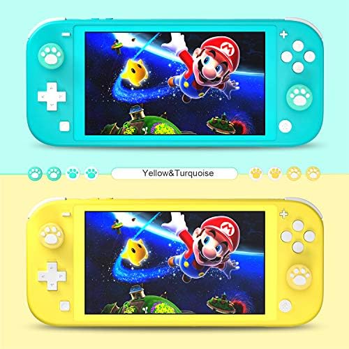 Caixa do dia de dia de dia compatível com Nintendo Switch Lite com protetor de tela de 2 pacote e 6 PCs Grip Thumb, 20