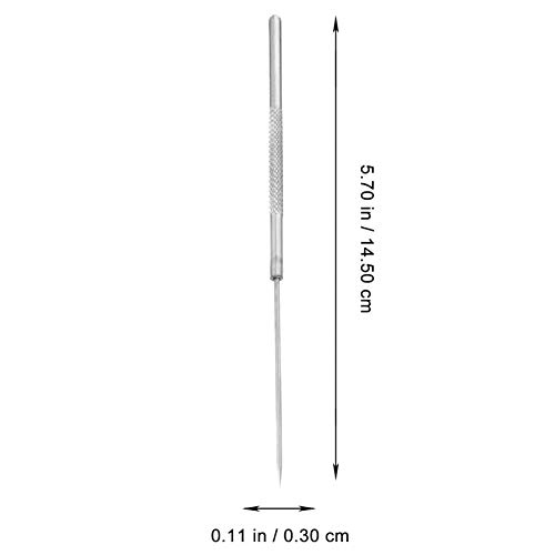Tehaux 8pcs Aço inoxidável A agulha de dissecação com ponta reta Micro Fine Fine Proves Probation Biology Experiment Equipment