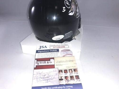 K'lavon Chaisson assinou Jacksonville Jaguars Mini capacete JSA - Mini capacetes da NFL autografados