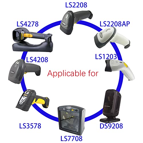 Cabo Sotesin USB para símbolo Zebra Motorola Barcode Scanner, cabo USB para RJ45, CBA-U01-S07ZAR LS2208-SR DS2208