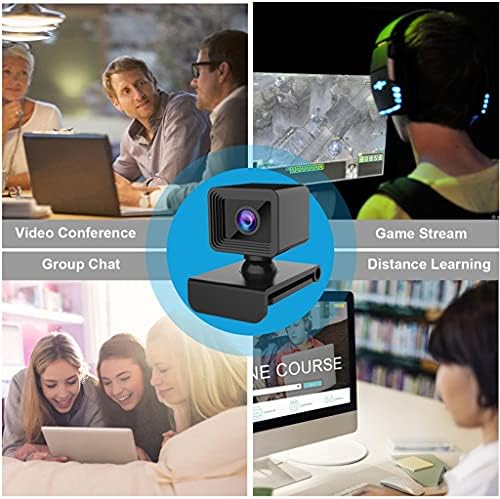 Uxzdx cujux webcam hd completo com câmera de web microfone para laptop para computadores de computador mini câmera foco automático