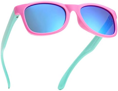 Óculos de sol polarizados para meninos e meninas lentes de navegador de meninos e meninas
