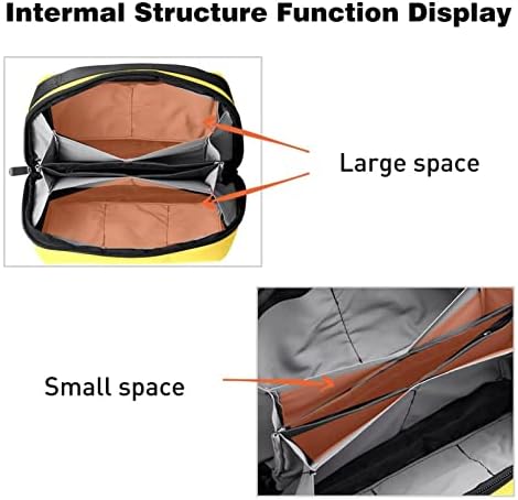 Organizador de eletrônicos, sapos adoram um pequeno organizador de cabos de viagem, bolsa de estojo técnico compacto para acessórios eletrônicos, cabos, carregador, USB, discos rígidos