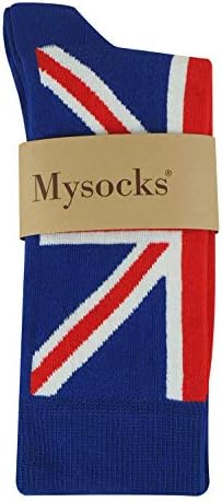 Mysocks 3 pares Mens Multi Design Socks Bandeira Britânica