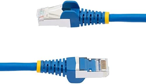 Startech.com Cabo Ethernet de 15 pés CAT6A - Baixa fumaça zero halogênio - 10 gigabit 500MHz 100W Poe RJ45 S/FTP Blue Network Patch