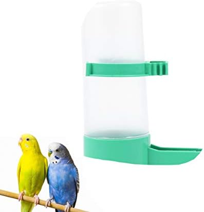 Dispensador de água da gaiola de pássaro hemotão 5pcs alimentador de água de pássaro automático com clipe de copo de dispensador