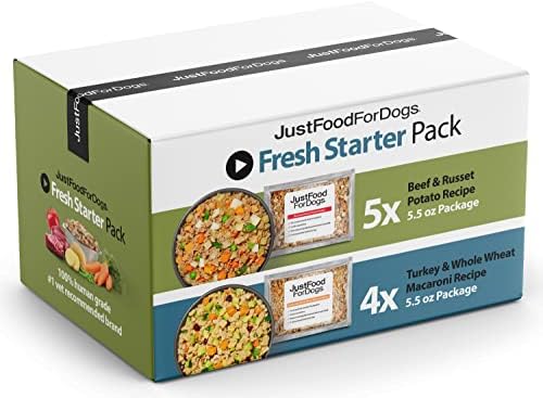 JustFoodfordogs Frozen Fresh Human Grade Dog Food, Fresh Starter Pack, 5,5 oz