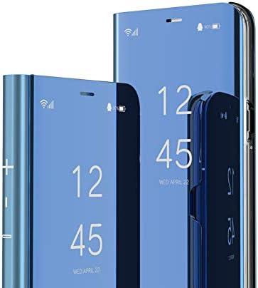 Oopkins Compatível com Samsung Galaxy M23 5G Livraria de luxo de luxo Visualização Clear Janela Eletroplato Stand Flip Flip