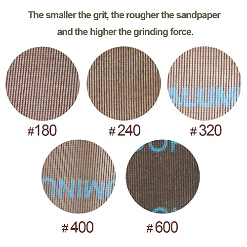 O'Skool Mesh Landing Sheet 180, 240, 320, 400 e 600 lixa abrasiva de malha livre de poeira grátis