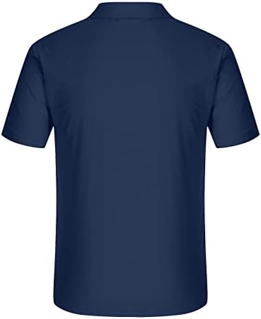 Botão de camisa leve masculina para baixo de manga curta camiseta camiseta