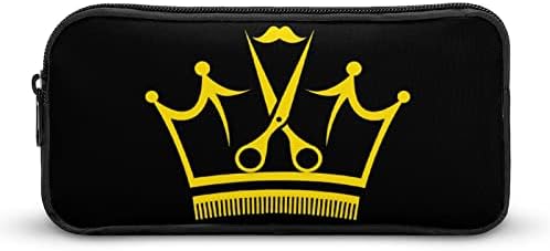 Bolsa de maquiagem de artesanato de caixa de capa da caixa de caneta da caixa da coroa de barbeiro Crown Crown