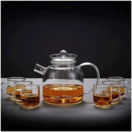 Chaleira de chá de ervas chaleira de vidro de vidro de vidro resistente ao calor chaleira espessada de chaleira de chá de chá de chá de chá de chá de chá de chá de chá de chá