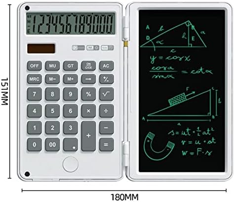 Calculadora LDCHNH e bloco de escrita de 12 dígitos de calculadoras de mesa de exibição LCD com tablet de escrita repetido para escritório financeiro básico