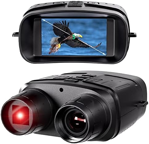 Anyork Recarregável de óculos de visão noturna para caça, binóculos de visão noturna de infravermelho 4K