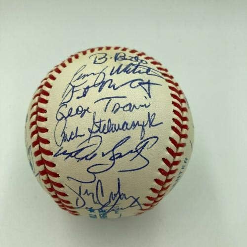 Nice 1993 Minnesota Twins Team assinou o beisebol Al com Kirby Puckett JSA COA - Bolalls autografados