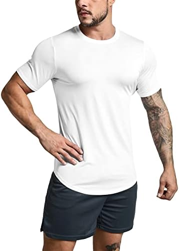 Ginásio revolução de ginástica masculino ginástica hipster camiseta curva camisetas musculares fitness hip hop camise