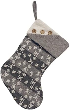Meias de Natal Pano Sacos de meias de Natal e meias suspensas de Natal para decoração de festas e desenho animado de Natal Red
