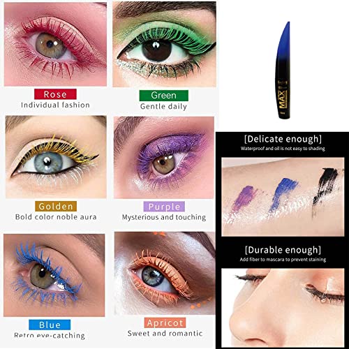 Roseflower 6 Color Eyeliner de rímel impermeável colorido Eyeliner encantador rímel longlasting para maquiagem de olho