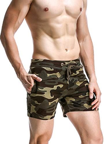 Seobean Mens Low Rise Sports Soft Running Training calças curtas