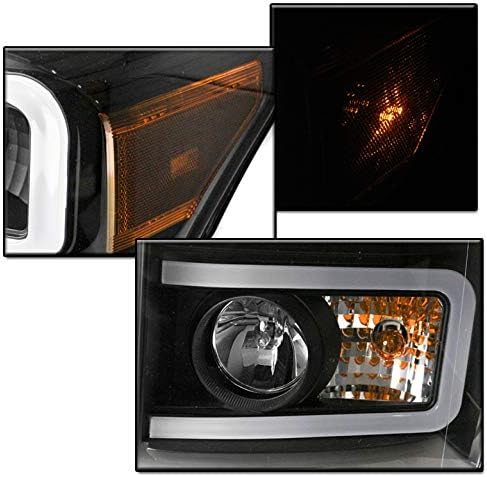 ZMAUTOPTS LED DRL BLACK Projecor Feardlamps Headlamps para 2011- Ford F250 / F350 / F450 / F550