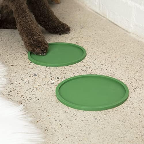 Waggo Habit Silicone Dog Placemat Para raças médias e grandes - tapete moderno de cão de silicone pesado, lava -louças seguros,