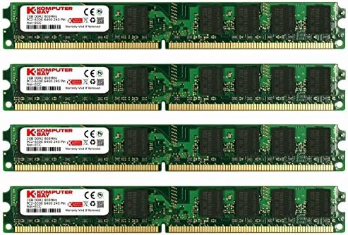 KomputerBay 8GB DDR2 800MHz PC2-6300 PC2-6400 DIMM Desktop Memory com semicondutores Samsung