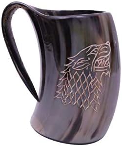 Projetado Viking bebendo chalco de copo de buzina para caneca
