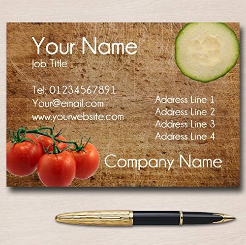 Chopping Board e Salad Personalized Business Cards