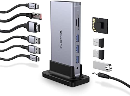 N/A 12 em 1 USB C Tipo C Tipo C para Multiplex 4K60Hz HDMI USB 3.0 Withadapter Docking Station para 16 hubs USB-C