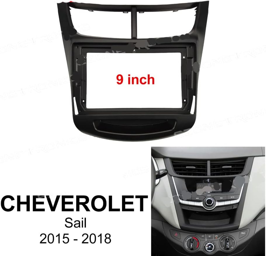 Painel de Fáscia de Rádio de Carro de 9 polegadas para Chevrolet Sail 2015-2020 Estrutura estéreo