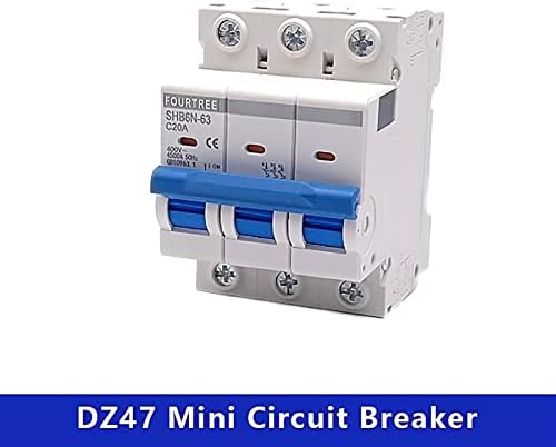 Aybal 1pcs 3 pólo din mini circuito disjuntor doméstico caixa de distribuição de distribuição Motor do equipamento mecânico