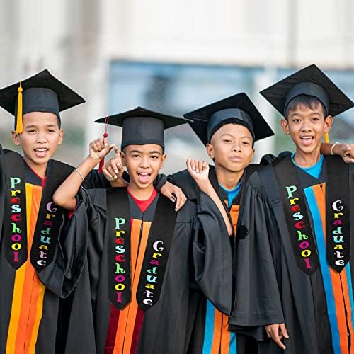Crowye 12 PCs Graduação pré -escolar roubou 2023 crianças graduação graduação graduação graduação pós -graduação unissex sash de