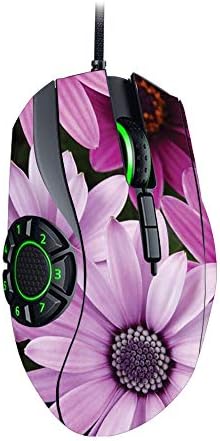 Mightyskins Skin Compatível com Razer Naga Hex V2 Mouse de jogos - Flores roxas | Tampa protetora, durável e exclusiva do encomendamento