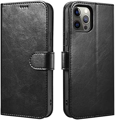 ICARERSPACE Compatível com o iPhone 12 /iPhone 12 Pro Wallet Case [6,1 polegadas], capa de flip de fólio de couro