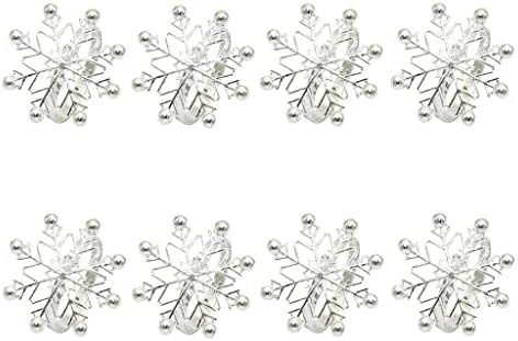 Tbiiexfl 8pcs snowflake guardars guardys para jantar de jantar de jantar de casamento decoração