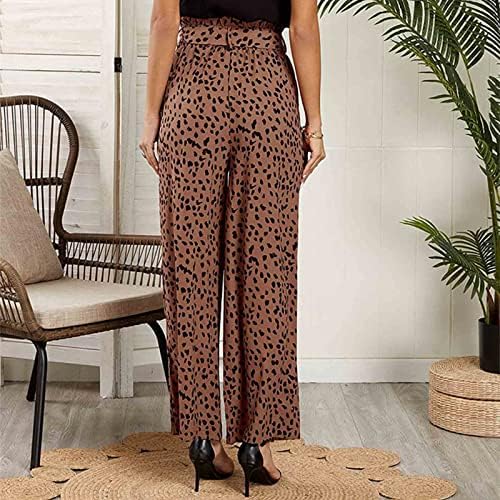 Hdzww Trabalho Slacks Feminino Menor Brial Solidável Pant Solid Solic Lei Elegante com bolsos High Rise Plus Size Autumn