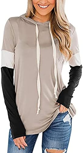 Topunder de manga longa solta Hoodys de colorido macio para mulheres Autumn bolhas de bolha de outono Capuz casual com capuz casual