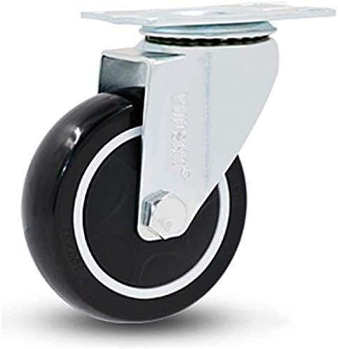 Pacote de rodas de mamona de Lumecube de 4 rodízios giratórios industriais de poliuretano com freio, φ75/100mm de serviço pesado