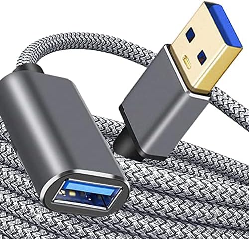 Cabo de extensão Balikha USB 3.0, nylon trançado, masculino em direção a fêmea, cordão USB, para o teclado USB flash