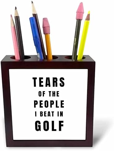 3drose lágrimas das pessoas que bati no golfe engraçado melhor jogador de golfe de todos os tempos. - titulares de caneta de ladrilhos